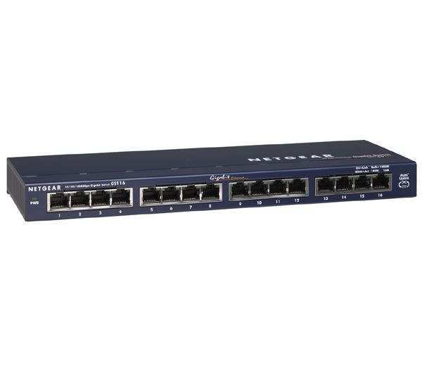Netgear GS116GE 1000Mbps 16 portos switch